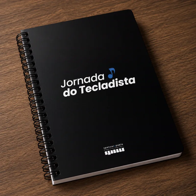 Capa de Caderno de Teclado — Jornada do Tecladista